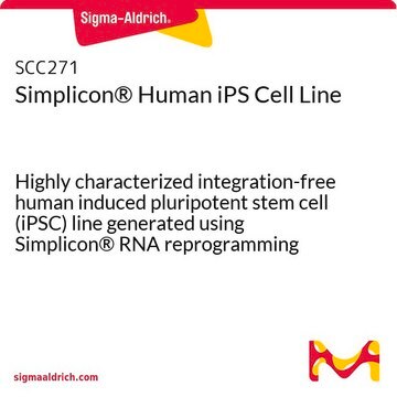 Simplicon&#174; Human iPS Cell Line Highly characterized integration-free human induced pluripotent stem cell (iPSC) line generated using Simplicon&#174; RNA reprogramming technology.