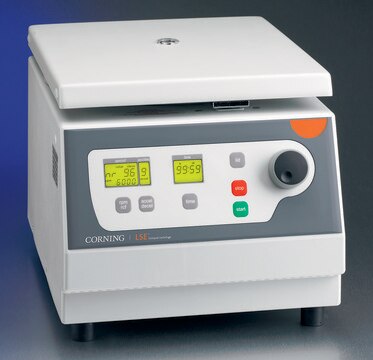 Corning&#174; LSE&#8482; compact centrifuges capacity of 12 x 15 mL or 6 x 50 mL rotor (not included), 230 V, UK plug, 1/cs