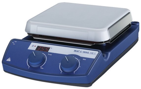 IKA&#174; C-Mag hotplate stirrers C-MAG HS7, AC/DC input 230 V AC, Schuko plug, platform size 200&#160;mm × 200&#160;mm