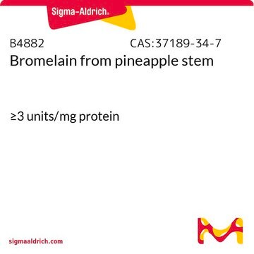 Bromelain from pineapple stem &#8805;3&#160;units/mg protein