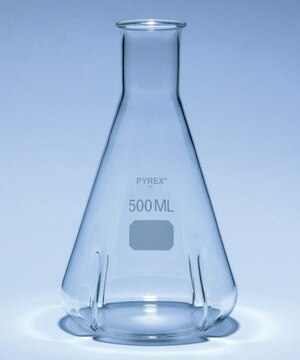 Pyrex&#174; Erlenmeyer flask, narrow neck baffled capacity 250&#160;mL