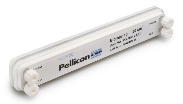 Pellicon&#174; XL Cassette with Biomax&#174; Membrane filtration area 50&#160;cm2, NMWCO 300&#160;kDa