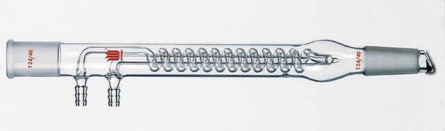 Synthware&#8482; coil-style reflux condenser joint: ST/NS 14/20, hose size 8&#160;mm