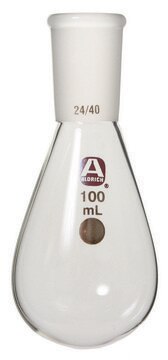 Aldrich&#174; evaporating flask, pear-shaped capacity 50&#160;mL, joint: ST/NS 24/40, non-coated, heavy wall