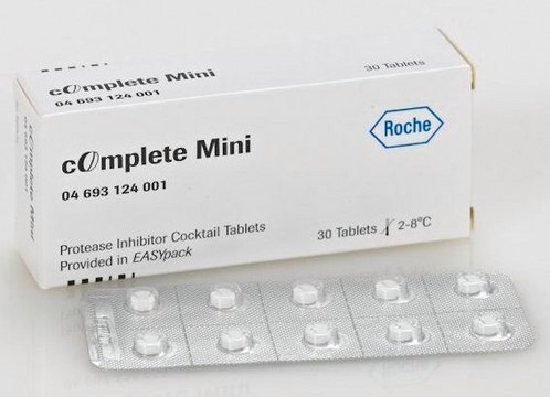 cOmplete&#8482; Mini Proteasehemmer-Cocktail Tablets provided in EASYpacks