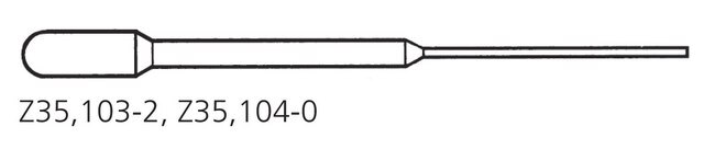 Vollpipette, Polyethylen narrow two-step stem, bulb draw 3.0&#160;mL, non-sterile