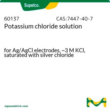 Potassium chloride -Lösung for Ag/AgCl electrodes, ~3&#160;M KCl, saturated with silver chloride