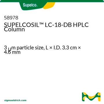 SUPELCOSIL&#8482; LC-18-DB HPLC-Säule 3&#160;&#956;m particle size, L × I.D. 3.3&#160;cm × 4.6&#160;mm