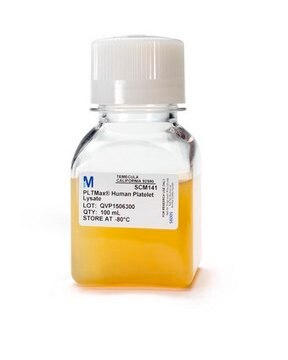 PLTMax Humanes Thrombozytenlysat PLTMax Human Platelet Lysate is a growth factor rich supplement that is a superior alternative to fetal bovine serum (FBS) for human mesenchymal stem cell (MSC) culture. 100ml.