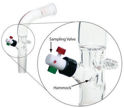 Aldrich&#174; distillate sampling adapter, with vacuum connection and PTFE valve Joints: ST/NS 24/40 (2)