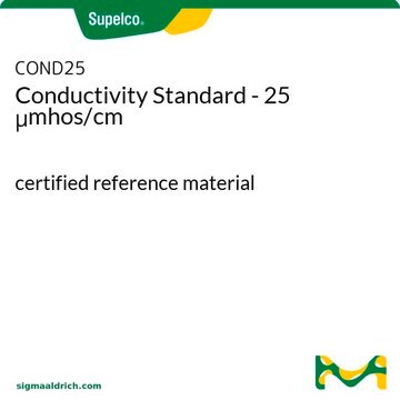 Conductivity Standard - 25 &#956;mhos/cm certified reference material