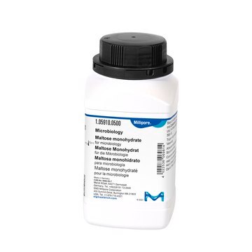 Maltose monohydrate suitable for microbiology