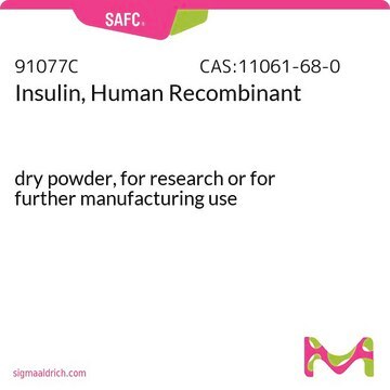 Insulin, human, rekombinant dry powder, for research or for further manufacturing use