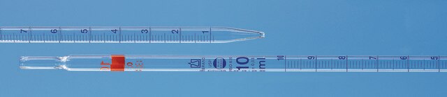 BRAND&#174; USP BLAUBRAND&#174; class AS graduated pipette capacity 10&#160;mL