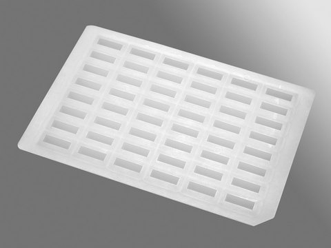 AxyMat silicone sealing mat, for 5 mL rectangular well deep well plates wells 48