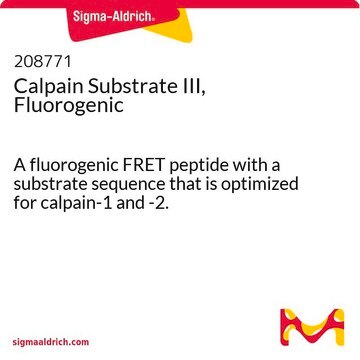 Calpain-Substrat&nbsp;III, fluorogen A fluorogenic FRET peptide with a substrate sequence that is optimized for calpain-1 and -2.