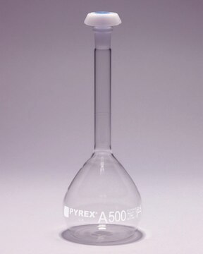 Pyrex&#174; Volumetric flask, heavy duty, class A, USP/ISO/DIN tolerances capacity 10&#160;mL