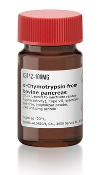 &#945;&#945;-Chymotrypsin (TLCK treated to inactivate residual tryspin activity), Type VII, essentially salt-free, lyophilized powder, &#8805;40&#160;units/mg protein