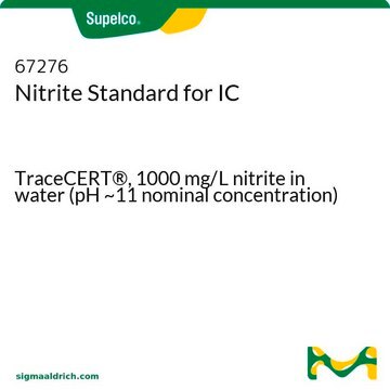 Nitritstandard für IC TraceCERT&#174;, 1000&#160;mg/L nitrite in water (pH ~11 nominal concentration)