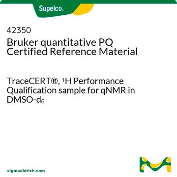 Bruker quantitatives PQ-zertifiziertes Referenzmaterial TraceCERT&#174;, 1H Performance Qualification sample for qNMR in DMSO-d6