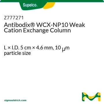 Antibodix&#174; WCX-NP10 Weak Cation Exchange Column L × I.D. 5&#160;cm × 4.6&#160;mm, 10&#160;&#956;m particle size