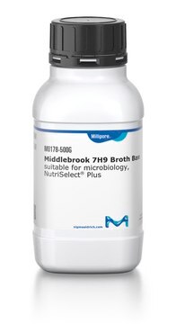 Middlebrook 7H9 Broth Base suitable for microbiology, NutriSelect&#174; Plus, Recommended for use in isolation and cultivation of Mycobacterium species 