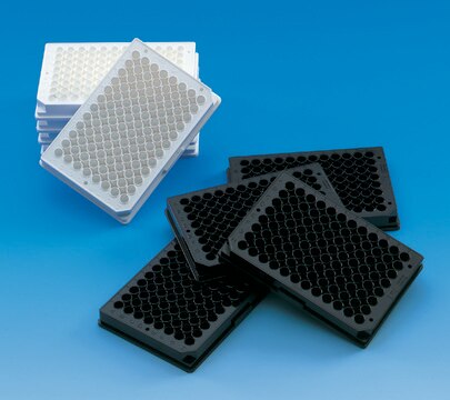 Nunclon&#174; MicroWell plates for automation 96 well (with lid), flat bottom clear wells