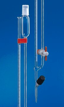 BRAND&#174; BLAUBRAND&#174; micro burette, bang pattern, straight stopcock volume 10&#160;mL, accuracy: ±0.020&#160;mL, borosilicate glass 3.3 (Schellbach PTFE spindle grad. in blue, stand incl. DIN EN ISO 385)