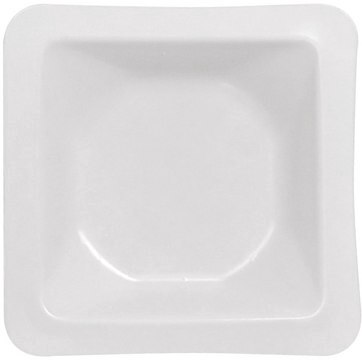 Weigh Boat size small, square white polystyrene, anti-static, capacity 10&#160;mL