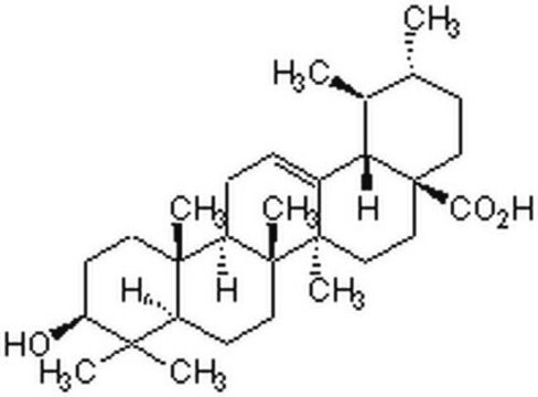 Ursolsäure, CAS-Nr. 77-52-1, Calbiochem A cell-permeable plant-derived pentacyclic triterpene acid that displays anti-inflammatory, immunomodulatory, and antitumor activities.