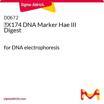 &#966;X174 DNA Marker Hae III Digest for DNA electrophoresis