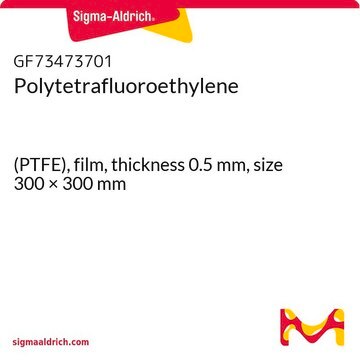 Polytetrafluoroethylene (PTFE), film, thickness 0.5&#160;mm, size 300 × 300&#160;mm