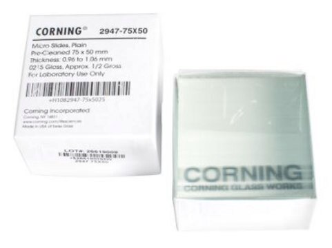 Corning&#174; Mikroskop-Objektträger, einfach L × W 75&#160;mm × 50&#160;mm