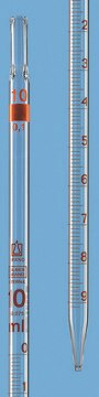 BRAND&#174; SILBERBRAND ETERNA graduated pipette, calibrated to deliver (TD, EX) capacity 10&#160;mL