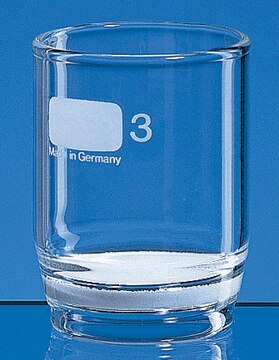 BRAND&#174; filter crucible borosilicate glass, capacity 30&#160;mL, 1 D 4