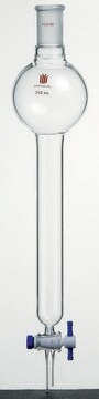 Synthware&#8482; chromatography column with reservoir and PTFE stopcock 1000 mL, top joint: ST/NS 24/40, I.D. × L 73.0&#160;mm × 203&#160;mm