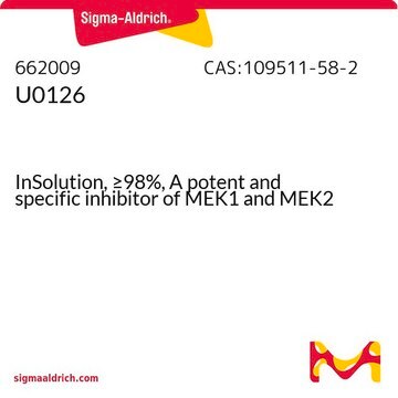 U0126 InSolution, &#8805;98%, A potent and specific inhibitor of MEK1 and MEK2