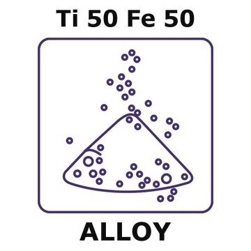 Titanium-iron powder, Ti50Fe50 powder, 150micron max. particle size, alloy pre-cursor, 50g