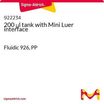 200 &#956;l tank with Mini Luer interface Fluidic 926, PP