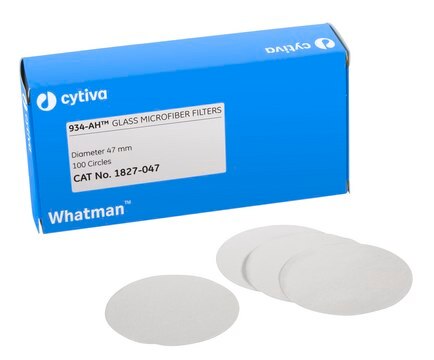 Whatman&#174; glass microfiber filters, Grade 934-AH&#174; circles, diam. 42.5&#160;mm