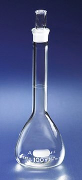 Pyrex&#174; class A volumetric flask with ST joint, flask only capacity 50&#160;mL