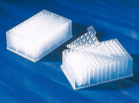 Corning&#174; 96 well Polypropylene Deep Well Plate V-bottom clear, polypropylene, bag of 10 ×, sterile, lid: no