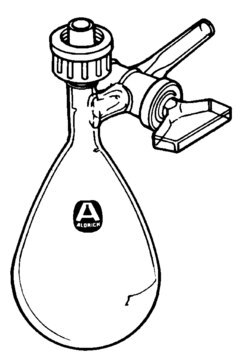 Reaction flask with glass stopcock on side-arm capacity 100&#160;mL, male joint: ST/NS 14/20