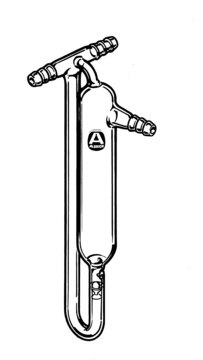 Aldrich&#174; Blasenzähler mit Rückschlagventil T-inlet tube, side outlet