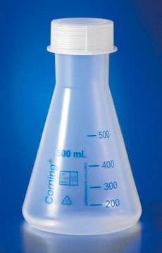 Corning&#174; narrow mouth Erlenmeyer flask, reusable capacity 50&#160;mL, polypropylene, with GL-40 PP screw cap