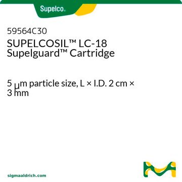 SUPELCOSIL&#8482; LC-18 Supelguard&#8482; Cartridge 5&#160;&#956;m particle size, L × I.D. 2&#160;cm × 3&#160;mm