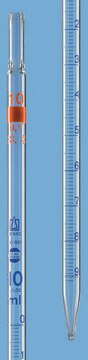 BRAND&#174; BLAUBRAND&#174; graduated pipette, calibrated to deliver (TD, EX) capacity 50&#160;mL , with 0.5 mL subdivisions, type 2, suitable for cotton plugs