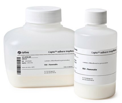 Capto Adhere ImpRes, 25 ML Cytiva 17371501, 40&#160;&#956;m avg. part. size (median particle size of the cumulative volume distribution)