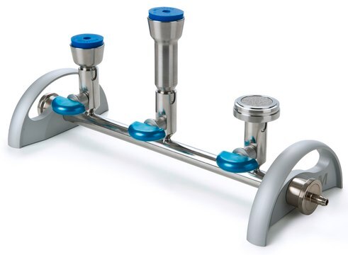 EZ-Fit&#174; Basisleiste 3-place manifold base for filtration application, stainless steel