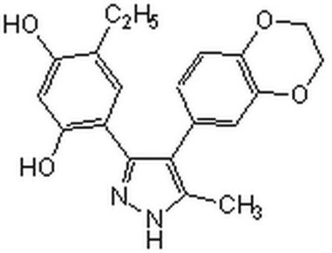 HSP90-Inhibitor, CCT018159 The HSP90 Inhibitor, CCT018159, also referenced under CAS 171009-07-7, controls the biological activity of HSP90.